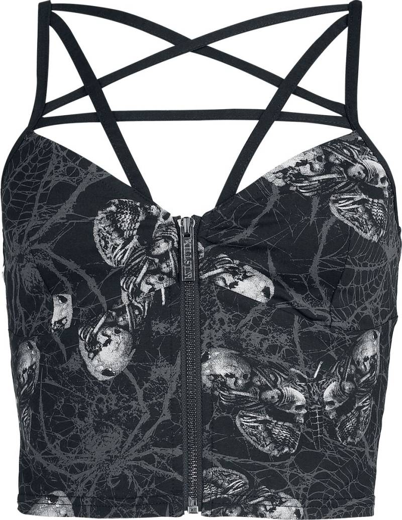 Alchemy by Killstar - Gothic Top - Alchemic Web Top - L bis 4XL - für Damen - Größe 4XL - schwarz/grau Alchemy by Killstar - Gothic Top - Alchemic Web Top - L bis 4XL - für Damen - Größe 4XL - schwarz/grau von Alchemy by Killstar