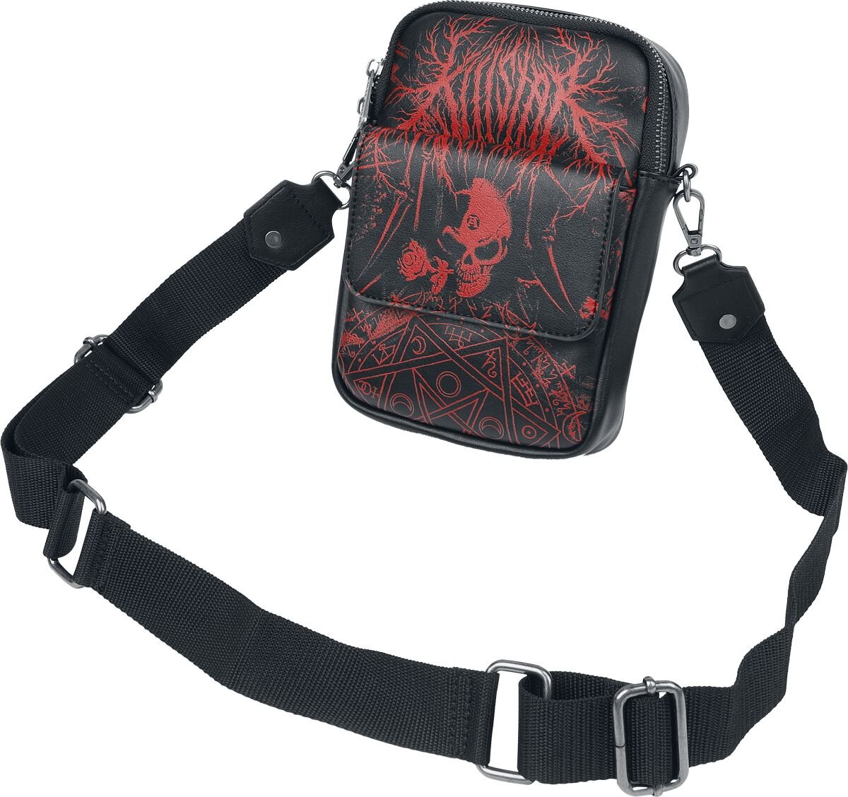 Alchemy by Killstar - Gothic Umhängetasche - Headstone Crossbody Bag - schwarz/rot Alchemy by Killstar - Gothic Umhängetasche - Headstone Crossbody Bag - schwarz/rot von Alchemy by Killstar