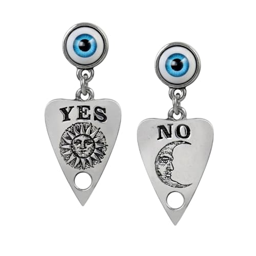 Alchemy Gothic Ouija Planchette Ohrring silberfarben von Alchemy Gothic