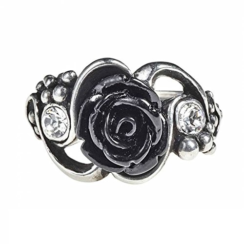 Gothic Ring Neo Viktorianisch schwarze Rose ALCHEMY (58 (18.5)) von Alchemy