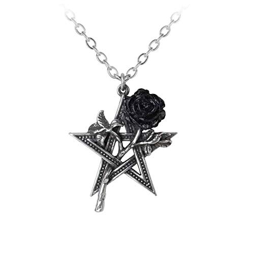 Pentagramm Wicca Magie Gothic Amulett Pentagram Anhänger Halskette von Alchemy