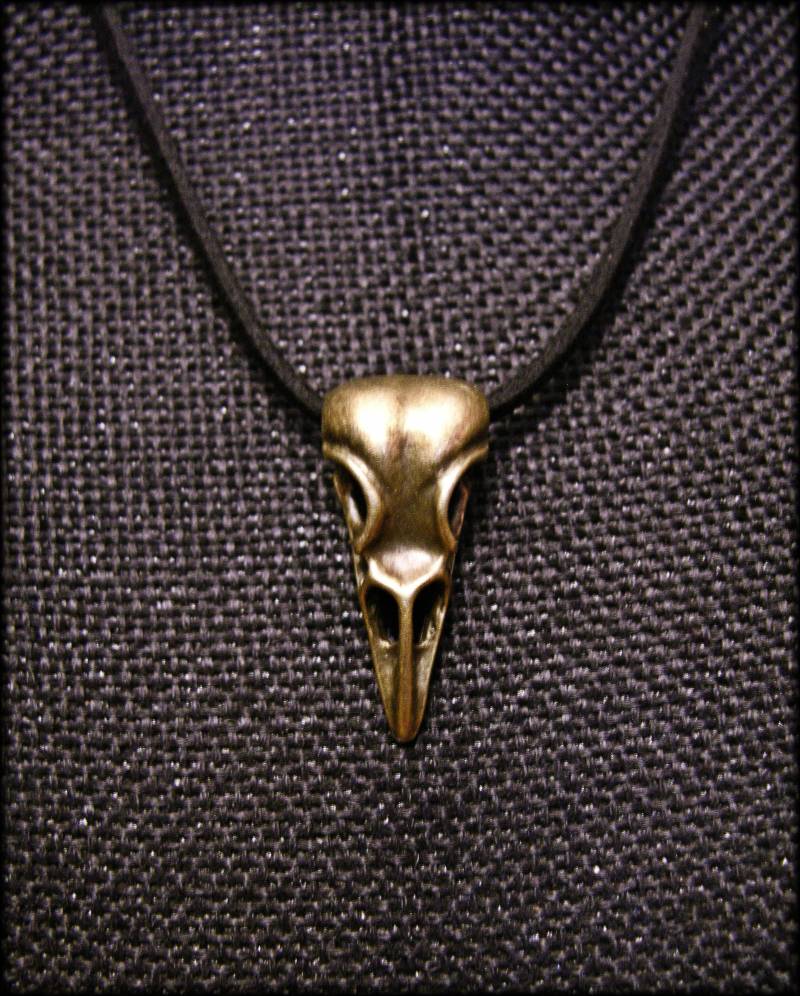 Raven Crow Skull Halskette | Geier-Kultur Korvid Raven Crow Skull Halskette | Geier-Kultur Korvid von Alchemy6
