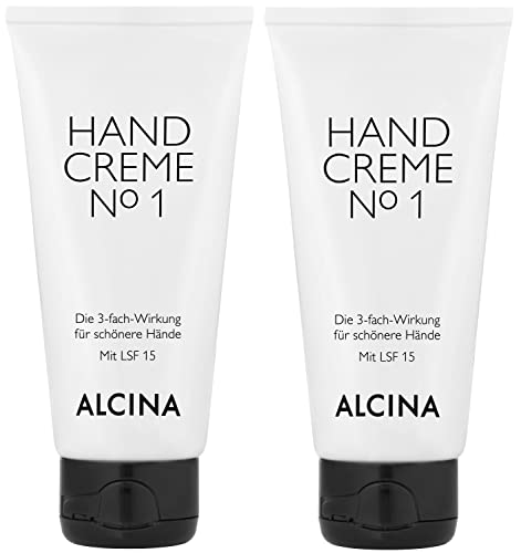 2er Handcreme No.1 pflegende Kosmetik Alcina 3-Fach Wirkung je 50 ml = 100 ml von Alcina