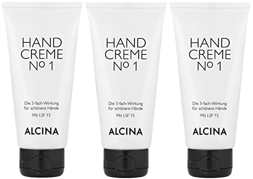 3er Handcreme No.1 pflegende Kosmetik Alcina 3-Fach Wirkung je 50 ml = 100 ml von Alcina