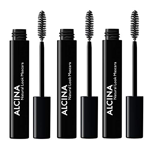 3er Natural Look Mascara 010 Black Dekorative Kosmetik Alcina Wimperntusche von Alcina