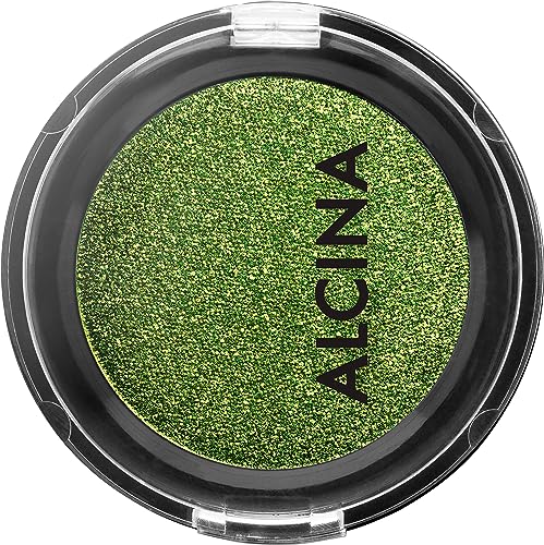 ALCINA Eyeshadow Cosmic green - vielfältig einsetzbar - schimmernde, metallische Pigmente retuschieren optisch Augenfältchen - intensive Farbabgabe - grüner Lidschatten von Alcina