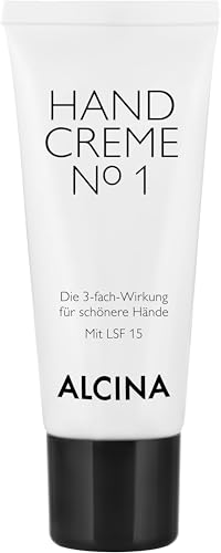 ALCINA Handcreme N°1-1 x 20 ml - Pflegt und glättet geschädigte Haut - Schützt vor Lichtschäden, Altersflecken & Trockenheit - Mit Lichtschutzfaktor 15 - Für samtweiche Hände von Alcina