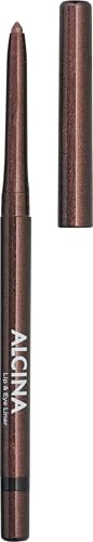 ALCINA Lip & Eye Liner glam brown - 1 Stück - 2in1: Für Lippen und Augen - Langanhaltend und mit intensiver Deckkraft - Präzise Linien & Definition - Geschmeidige Textur - Schimmerndes Braun von Alcina