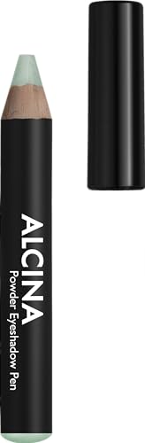 ALCINA Powder Eyeshadow Pen fresh mint - Vielfältig einsetzbarer Lidschattenstift - pudrige Textur mit schimmernden, metallischen Pigmenten - intensive Farbabgabe - Farbe Mint - leichter Auftrag von Alcina