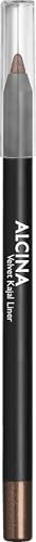 ALCINA Velvet Kajal Liner coffee - Kaffeebrauner Kajal mit Glitzer-Finish - anspitzbar - wasserfest, wischfest - intensive, langanhaltende Farbe mit starker Deckkraft - zarte, präzise Linie - Braun von Alcina