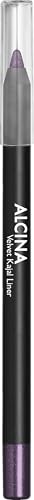 ALCINA Velvet Kajal Liner plum - Violetter Kajal mit Glitzer-Finish - anspitzbar - wasserfest, wischfest - intensive, langanhaltende Farbe mit starker Deckkraft - zarte, präzise Linie - Violett von Alcina
