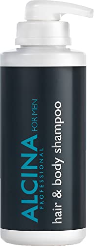 ALCINA for men hair & body shampoo - 1 x 500 ml - Für ein erfrischendes Gefühl und milde Reinigung von Alcina