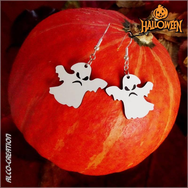 Ohrringe „Grumpy Ghost" von AlcoCreation