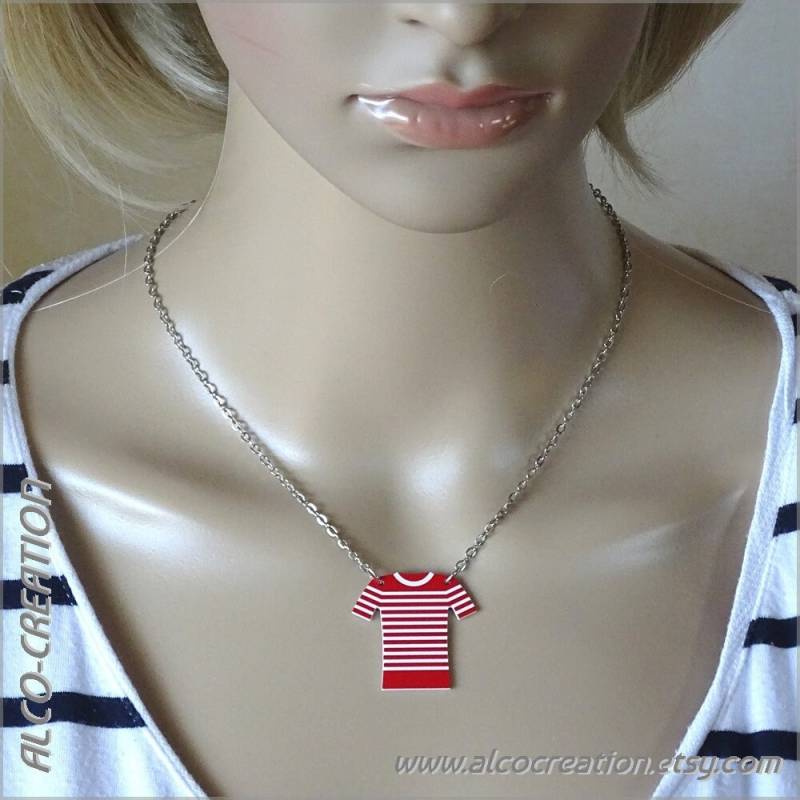 Seemannskette | Großes Rot/Weißes Modell von AlcoCreation