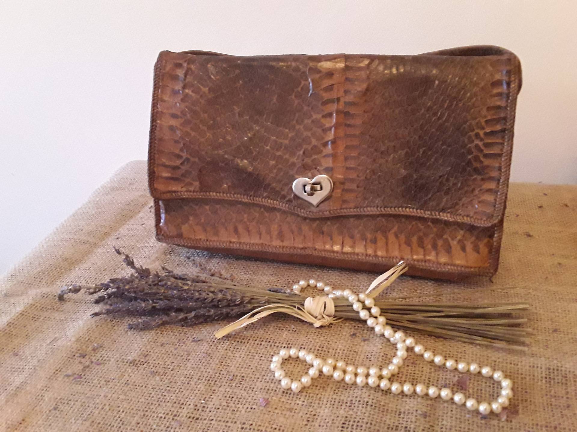 Vintage Schlangenleder Tasche Vintage Schlangenleder Tasche von AldfordForVintage