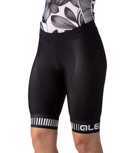 Alé Cycling Damen Prr Strada Radhose, Black/White, L von ALE'