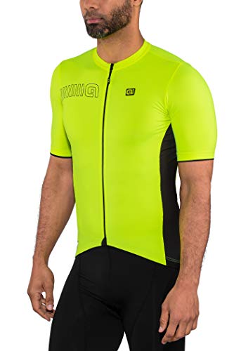 Alé Cycling Herren Pragma Colour Block Kurzärmliges Jersey, Neongelb, 3XL von Alé Cycling