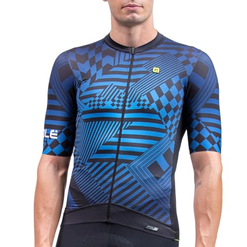 Alé Cycling Herren PRS Checker Kurzärmliges Jersey, blau, XL von Alé Cycling
