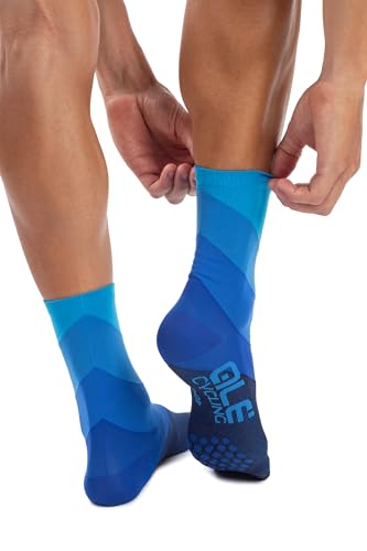 Alé Cycling Unisex Diagonal Digitopre Q-Skin, 16 cm Radsocken, blau, L von Alé Cycling