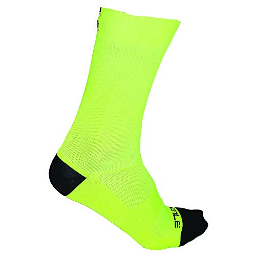 Alé Cycling Unisex Team Q-Skin 18 cm Radsocken, Fluo Yellow, M von ALE'