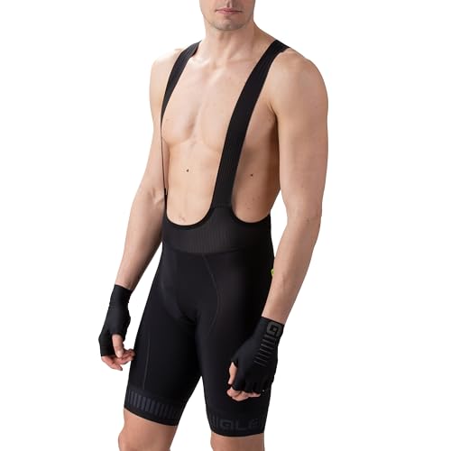 ALE' Herren Pr.r Strada Trägerhose, Schwarz/Anthrazit, XXL von ALE'