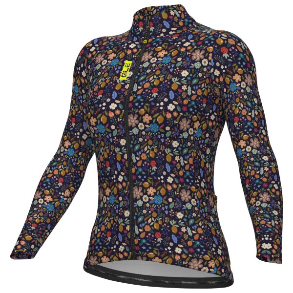 Alé - Women's Pragma Flowery L/S Jersey - Radtrikot Gr M grau von Alé