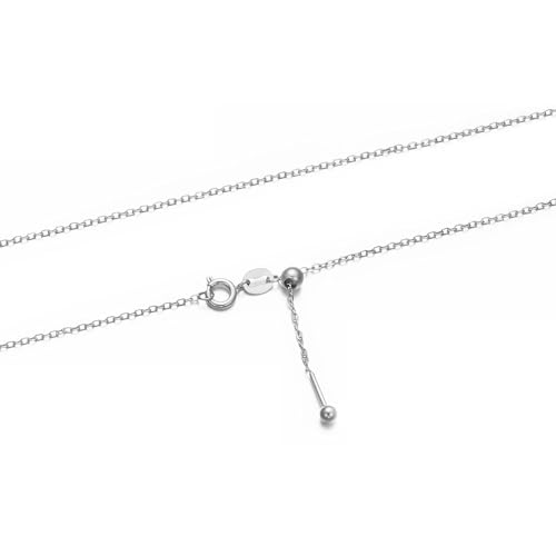 Aleasha Ankerkette Silber Damen Edelstahl 1mm Kette 46cm Verfügbar Halskette von Aleasha