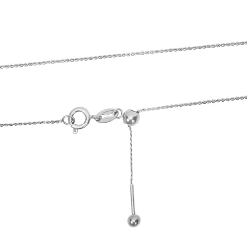 Aleasha Panzerkette Silber Damen Edelstahl 0.8mm Kette 46cm Verfügbar Halskette von Aleasha