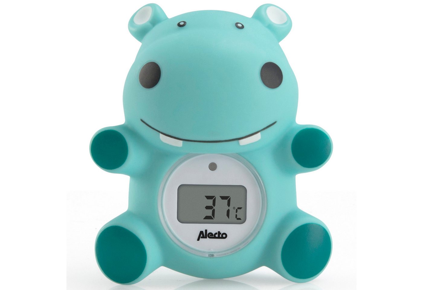 Alecto Badethermometer BC-11 HIPPO, 1-tlg., sicherer Badespaß, Messbereich 0°C bis 50°C, 365h Batterielaufzeit von Alecto