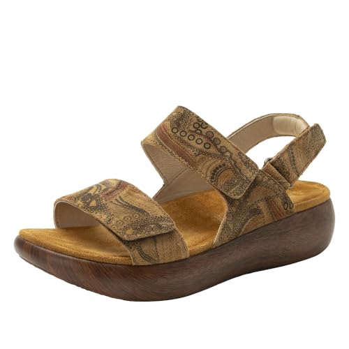 Alegria Bailee Damen-Sandalen aus Leder, Folkie, 9.5-10 von Alegria by PG Lite
