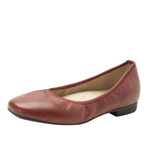 Alegria Damen Arielle Leder Mandel Plain Toe Ballerinas, Festlich, 37.5 EU von Alegria by PG Lite