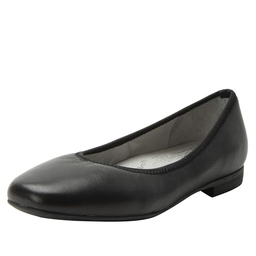 Alegria Damen Arielle Leder Mandel Plain Toe Ballerinas, Schwarz, 11.5-12 von Alegria by PG Lite