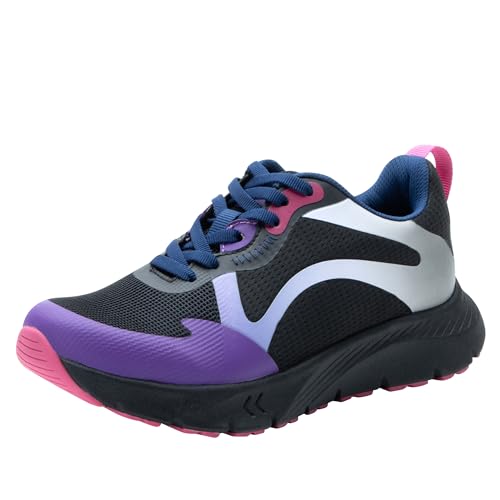 Alegria Damen Exhault ReBounce Sport Leichter athletischer Schuh Mesh-Obermaterial, Midnight Plum, 39 EU von Alegria by PG Lite