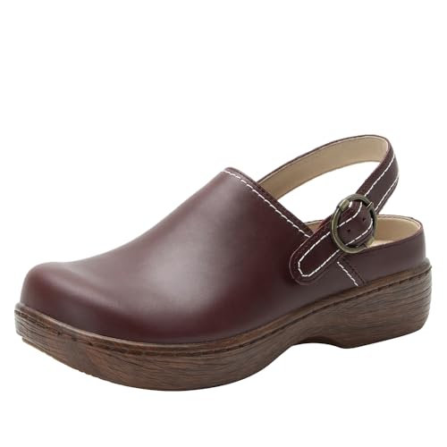 Alegria Damen Olie Slingback Clog Leder Slide, Bacca, 5-5.5 Alegria Damen Olie Slingback Clog Leder Slide, Bacca, 5-5.5 von Alegria by PG Lite