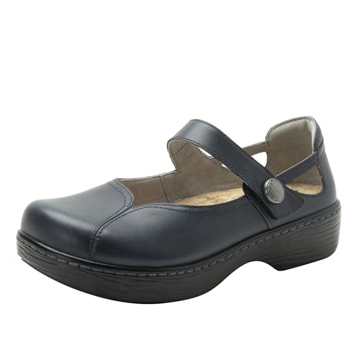 Alegria Damen Onika Leder Holzmaserung Mary Jane Schuhe, Offiziell, 9.5-10 von Alegria by PG Lite