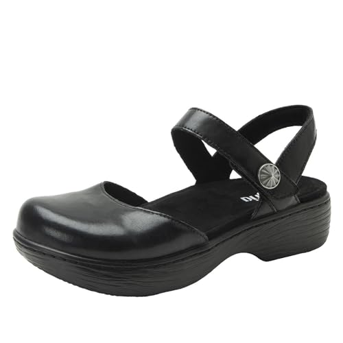 Alegria Damen Opal Leder Schuhe Slingback Open Back Sandalen, Tinte, 10.5-11 von Alegria by PG Lite