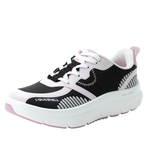 Alegria Damen Solstyce - Rok N Roll - Energizing Support für mühelose Bewegung - rutschfest mit Fußgewölbeunterstützung - Athletic Sneaker - Walkingschuhe, Pink Pop, 41 EU von Alegria by PG Lite
