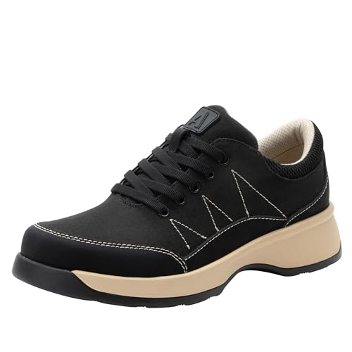 Alegria Florah Wanderweg inspirierter Damen-Sneaker zum Schnüren, Asphalt, 39.5 EU von Alegria by PG Lite