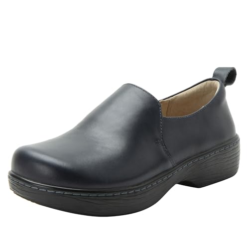 Alegria Origin Orygin Damen-Clog aus genarbtem Leder, Marineblau, 6-6.5 Wide Alegria Origin Orygin Damen-Clog aus genarbtem Leder, Marineblau, 6-6.5 Wide von Alegria by PG Lite