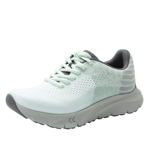 Alegria Revl ReBounce Damen-Sneaker, gestrickt, leicht, athletisch, Walking, Tennisschuh, Bio-Mint, 38.5 EU von Alegria by PG Lite