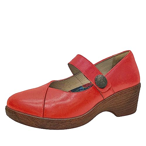 Damen Alegria Sofi Mary Jane, Rot/Ausflug, einfarbig (Getaway Solids), 39.5 EU von Alegria by PG Lite