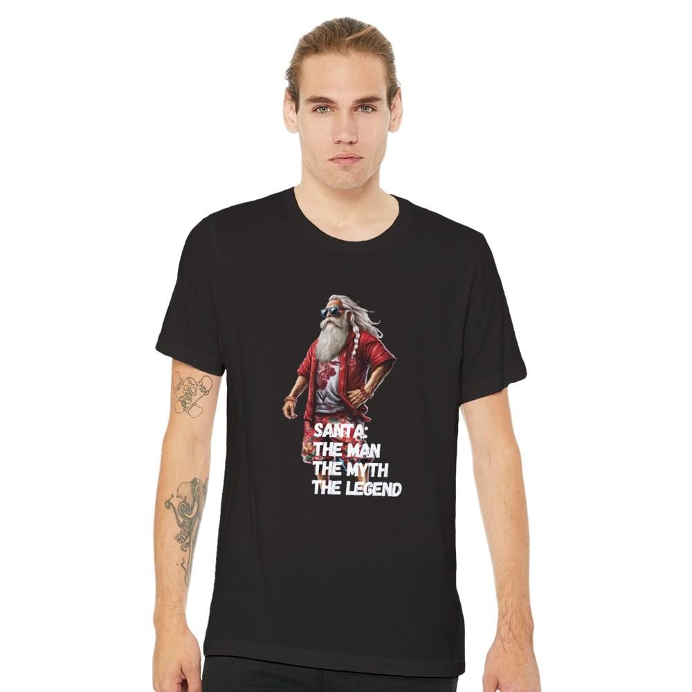 Santa, The Man, Myth, Legend, Premium Unisex T-Shirt 100% Baumwolle, Bella Und Canvas 3001 von AlegriaAzulejo
