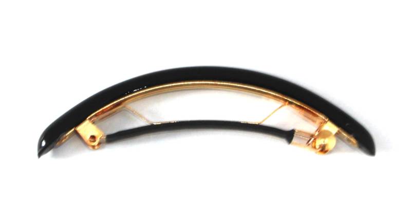 Begrenzte No-Slip Starke Griff Französisch Haar Schwarz Haarspangen Sammlung Celluloid Acetat Gebogenen Klemme Haarspange Große 3, 5 Zoll Lange U73 von AlekhFashions