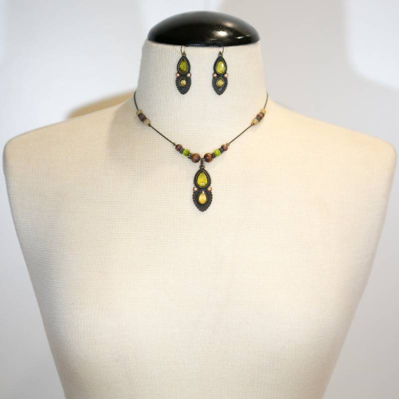 Teardrop Halsbandanhänger Und Ohrring Schmuck Set, Muttertag Geschenk Brautjungfer Hochzeit Geburtstag Engagement Besonderen Anlass Aleks von AleksJewelry