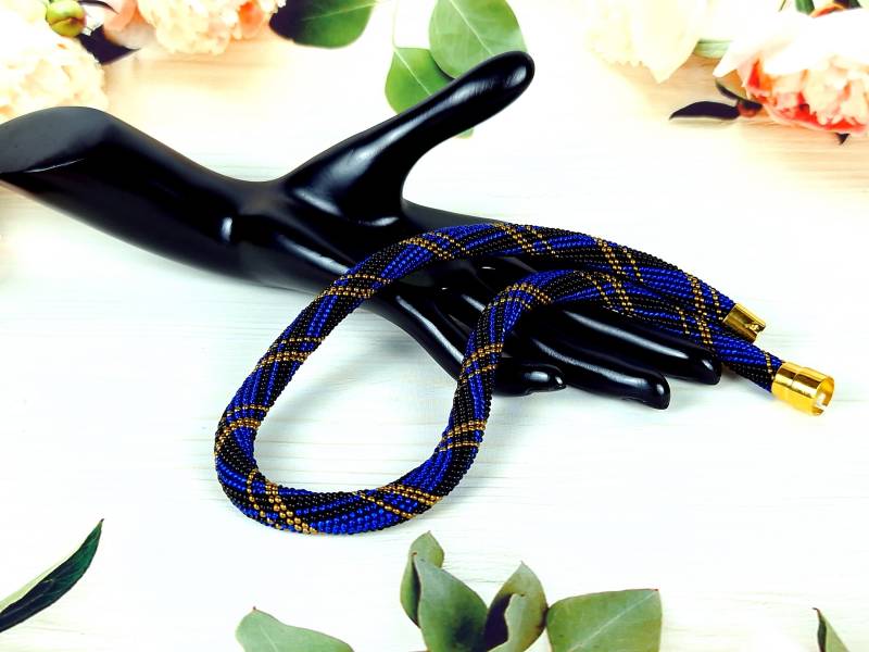 Perlen Kette Gehäkelt von AlenchenShop