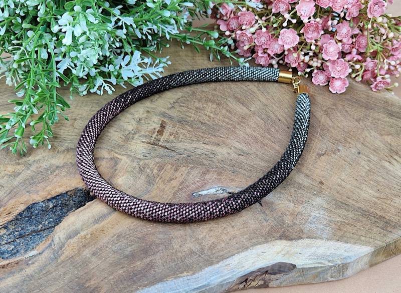 Perlen Kette Gehäkelt Perlen Kette Gehäkelt von AlenchenShop