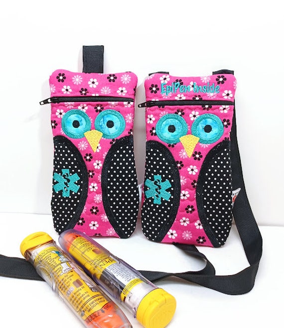 Eulen-Epi-Pen-Etui, Medizin-Set, Epipen-Geldbeutel Für Kinder Und Erwachsene Vonalert Wear Eulen-Epi-Pen-Etui, Medizin-Set, Epipen-Geldbeutel Für Kinder Und Erwachsene Vonalert Wear von AlertWearCompany