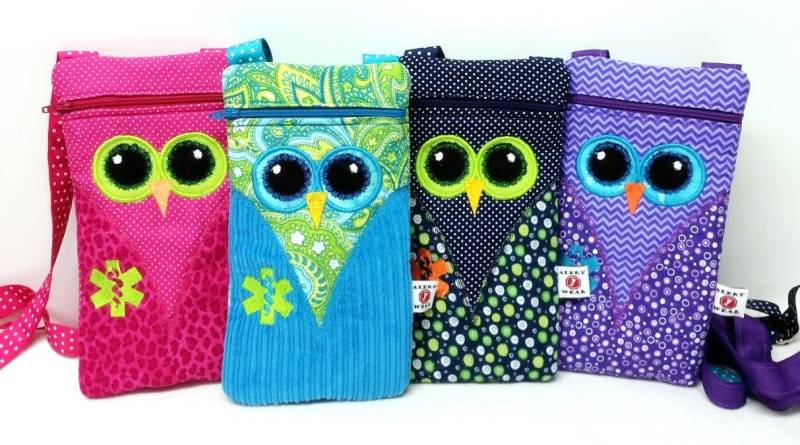 Gefütterte Eulen Medizin Geldbörse/Epipen Case/Diastat Case/Asthma Case Vonalert Wear Gefütterte Eulen Medizin Geldbörse/Epipen Case/Diastat Case/Asthma Case Vonalert Wear von AlertWearCompany