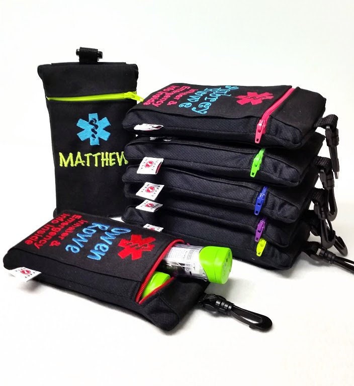 Individuell Angefertigter Clip-On Inhalator/Epi-Pen Epilepsie Diabetiker Medizin Etui Vonalert Wear von AlertWearCompany