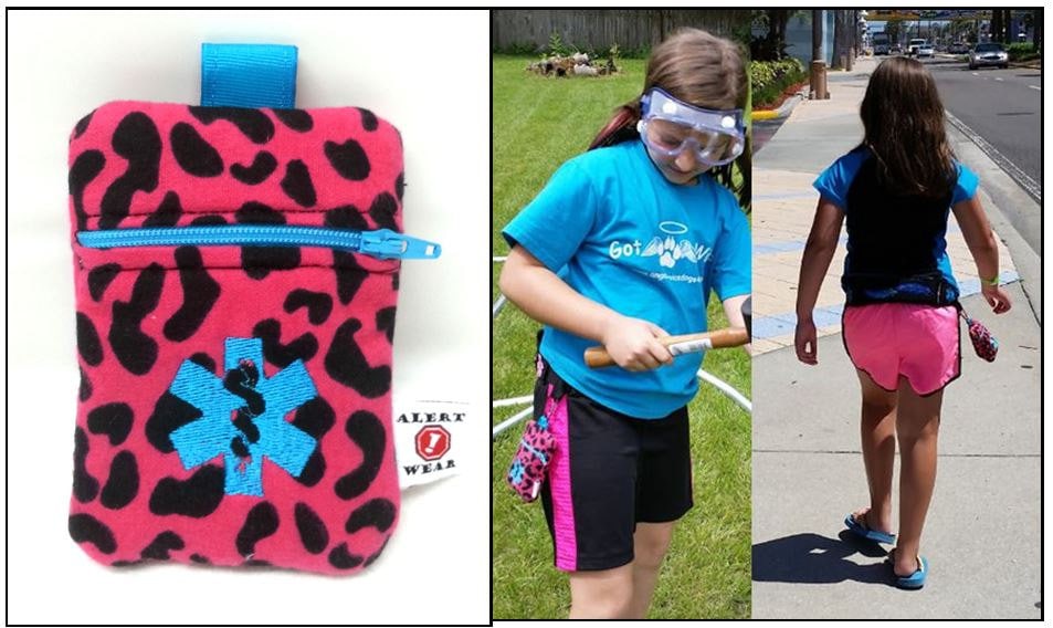 Inhalator/Auviq Schlüsselanhänger Medizin Etui Vonalert Wear von AlertWearCompany